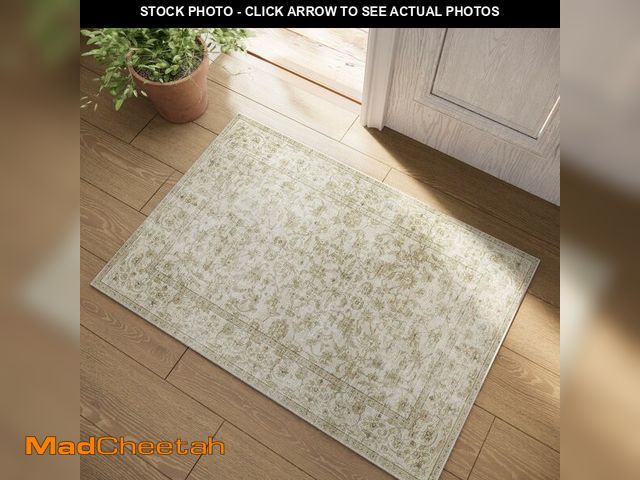 Lot 74-13571744 - Machine Washable Area Rugs for Entryway: Door Mat Indoor Entrance 2x3 Boho Rug Stain Resistant Non-S...