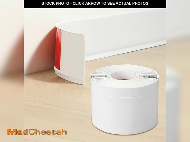 Lot 74-12604841 - Lifronkit Flexible Baseboard Molding Trim, Self-Adhesive Design Vinyl Wall Base, Peel and Stick Rubb...