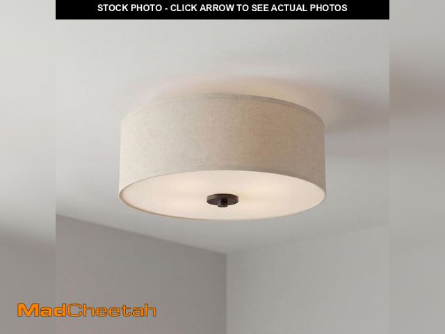 Lot 74-14114041 - Progress Lighting Inspire Collection 13 in. 2-Light Antique Bronze Kitchen Transitional Ceiling Ligh...