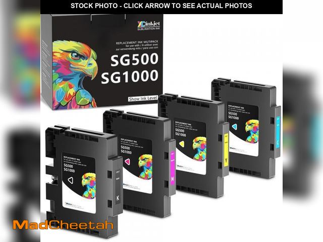 Lot 74-12222558 - Xcinkjet Sublimation Ink Cartridge Replacement Sawgrass SG500 Sublimation Ink, Compatible with SG500...