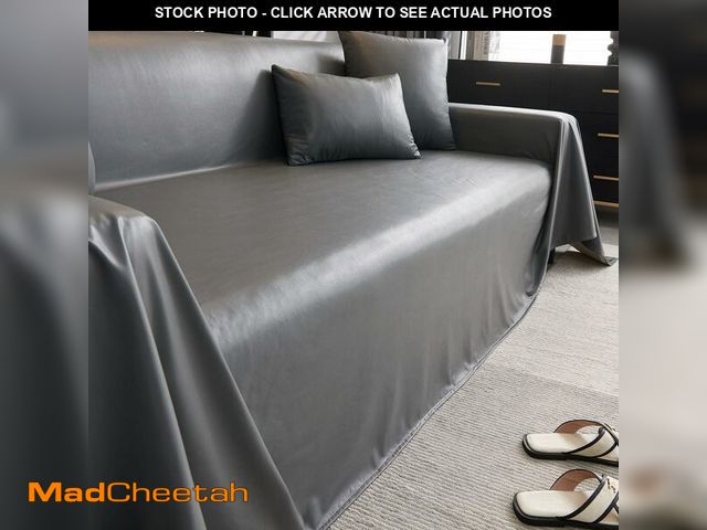 Lot 74-12675772 - vctops Waterproof Faux PU Leather Sofa Covers for Sectional Sofa Vintage Couch Cover for Dogs Lovese...