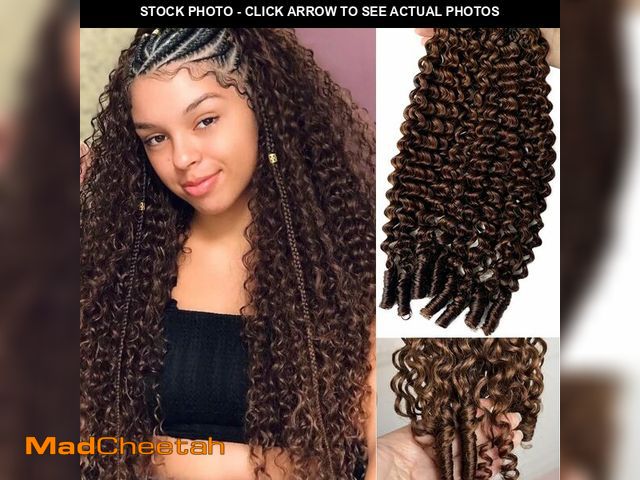 Lot 74-14378866 - Burmese Curly Human Crochet Hair for Women 60g 50 Strands Pre-separated 4# Chocolate Brown Feather C...