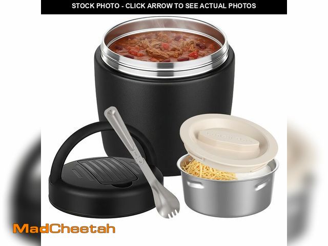 Lot 74-12714876 - Misonea Thermo for Hot Food 32OZ, Vacuum Insulated Food Jar for Adults, Stainless Steel Soup Thermo ...