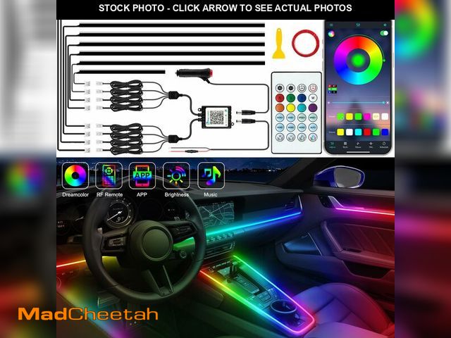 Lot 74-13544661 - Jushope Interior Car LED Strip Lights, Acrylic LED Lights for Car with Dynamic Dreamcolor Chasing, A...