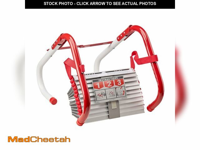 Lot 74-12713687 - Kidde Fire Escape Ladder, 2-Story Rope Ladder, Extends to 13-Feet, Anti-Slip Rungs - UNUSED