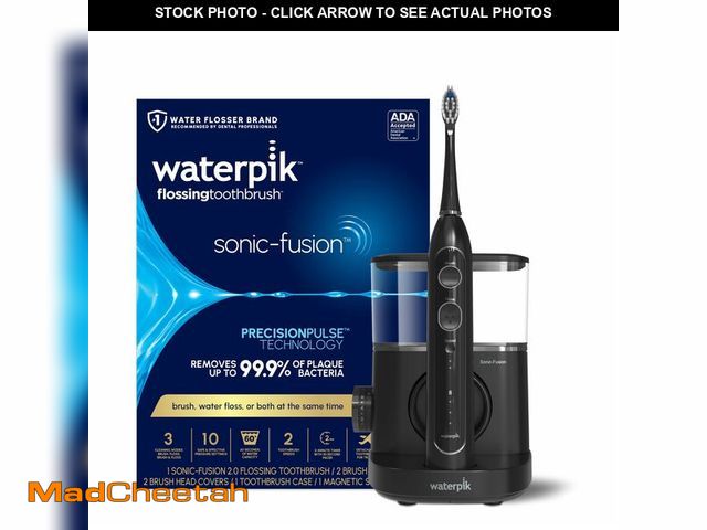 Lot 74-13631716 - Waterpik Sonic-Fusion 2.0 Professional Flossing Electric Toothbrush with Water Flosser Combo Two In ...