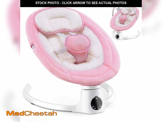 Lot 74-13060753 - HARPPA Baby Swing for Girl with Remote Control, 5 Sway Speed, 10 Lullabies, Pink - UNUSED