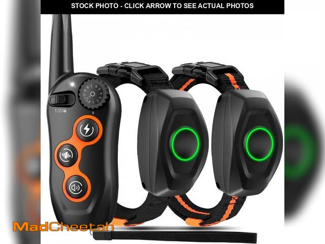 Lot 74-12048743 - Dog Training Collar, IPX7 Waterproof Dog Shock Collar with Remote Range 1300ft, 3 Training Modes, Be...