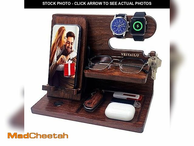 Lot 74-12678113 - VEIYAILU Gifts for Men Women Brother Boss Boyfriend Him Nightstand Organizer Gifts for Dad from Daug...