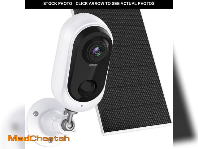 Lot 74-12126455 - Heyall Solar Camera Outdoor Wireless: 2K WiFi Battery Powered Security Cameras with Video Night Visi...