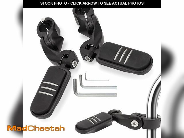 Lot 74-14433982 - XINGWU 1.25" Highway Pegs with 1 1/4" Crash Bar Adjustable Motorcycle Highway Foot Pegs Compatible w...