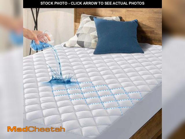Lot 74-12833894 - Full Size Waterproof Mattress Pad Protector, Breathable Quilted Mattress Cover Noiseless Waterproof ...