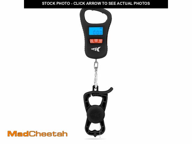 Lot 74-14210275 - KastKing Fish Scale with Lip Gripper, ToughTide USB Charging Fishing Scale Built-in Measuring Tape, ...