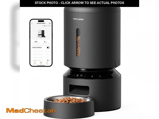 Lot 74-12311544 - PETLIBRO Automatic Cat Feeder, 5G WiFi Automatic Dog Feeder with Freshness Preservation, 5L Timed Ca...