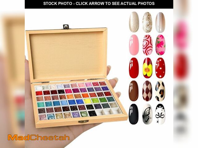 Lot 74-13991451 - GZIXBDA Sponge Mini Paint Patting Gel Polish &amp; Tools Kit, 57 Colors Ombre Nail Gradient Painting...
