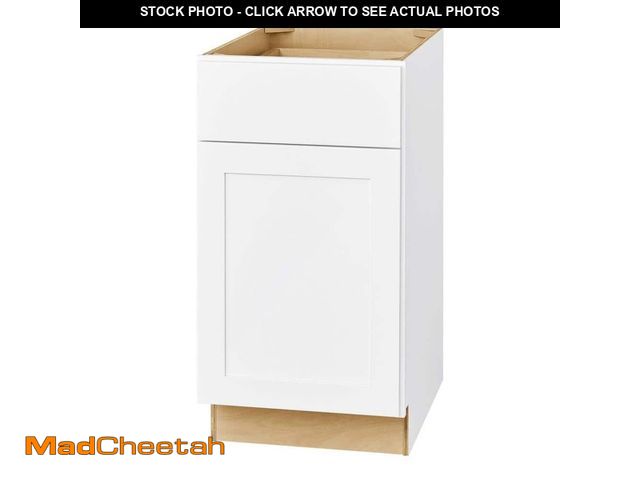 Lot 74-12773294 - Hampton Bay Avondale 18 in. W x 24 in. D x 34.5 in. H Ready to Assemble Plywood Shaker Base Kitchen ...