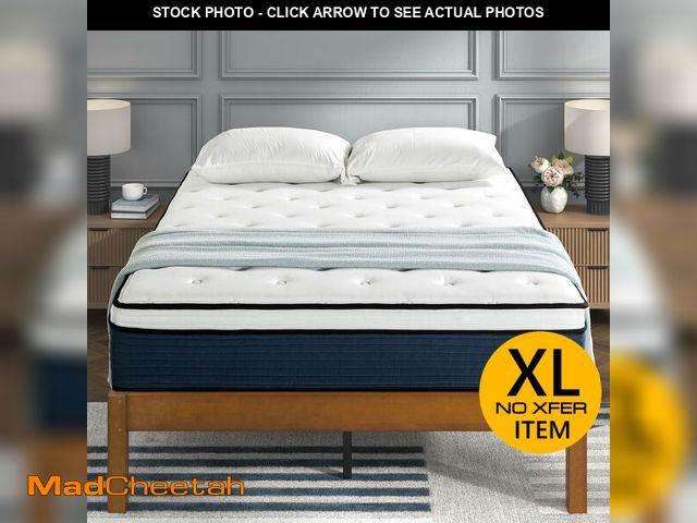 Lot 74-13011764 - ZINUS 12 Inch Comfort Support Hybrid Mattress [New Version], Queen, Fiberglass Free, Medium Plush, M...