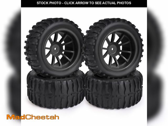 Lot 74-12701789 - Hosim 55 * 115 mm RC Tires, All Terrain Soft Tire Mounted on 12mm Hex Wheels (Set of 4) for 1/10 RC ...