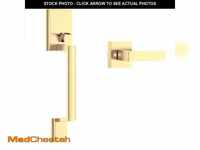 Lot 74-12707848 - Zciuyo Front Door Handle - Entry Door Lock Handle Set for Left or Right Handed Doors Reversible Inte...