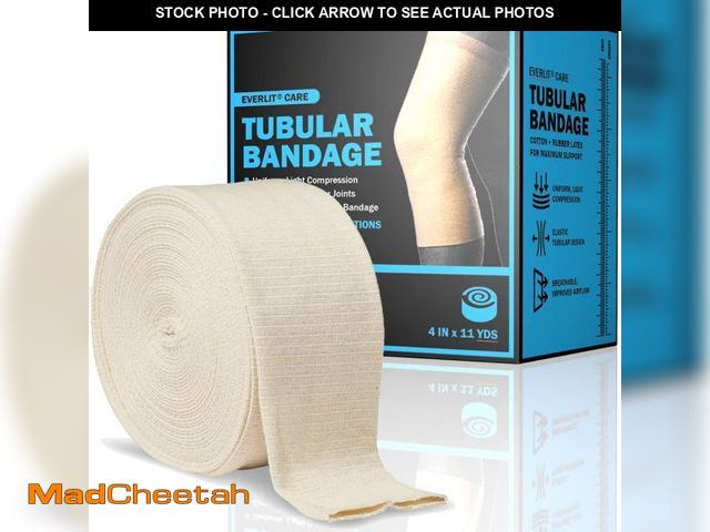 Lot 74-11549591 - EVERLIT Elasticated Tubular Support Bandage  Stockinette Tubing for Large Arm, Knees, Legs  Light to...