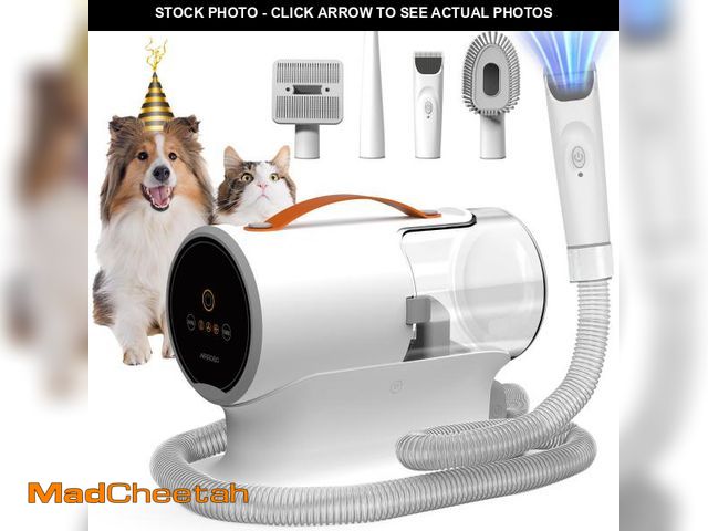 Lot 74-12047448 - AIRROBO Dog Grooming Vacuum, Dog Grooming Kit,12000Pa Strong Pet Vacuum, 2L Large Capacity Vacuum fo...