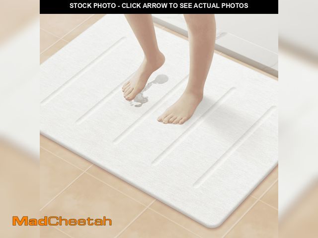 Lot 74-13815811 - OTHWAY Stone Bath Mat Large, 32" x 20" Diatomaceous Earth for Bathroom, Super Absorbent Quick Drying...