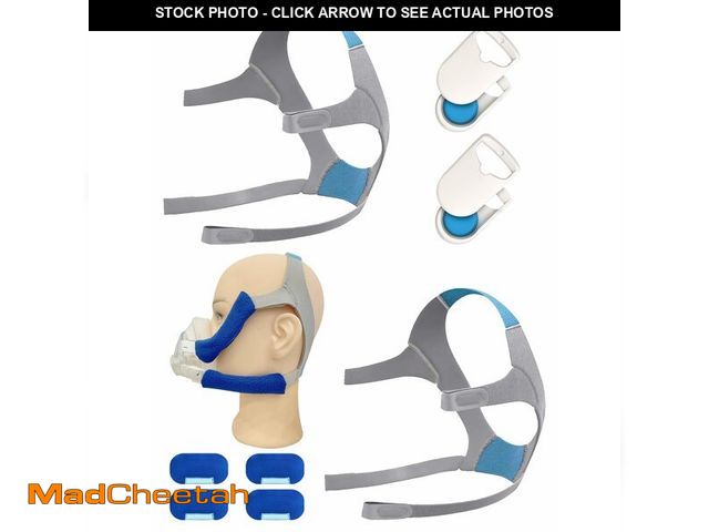 Lot 74-12697206 - 2 Packs F20 Replacement Headgear Compatible with F20 Full-face Mask, Include 4 Magnetic Clips+2 Pack...