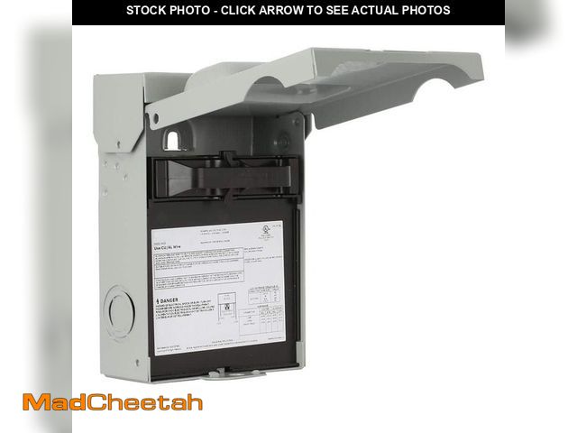 Lot 74-12852034 - Midwest Electric Products 30-Amp 120/240-Volt Fused AC Disconnect (U035F2P) - USED