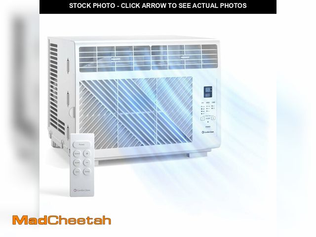 Lot 74-12815053 - Comfort Zone Window Mounted Room Air Conditioner with Remote Control, 5,000 BTU, Digital Display, 4 ...