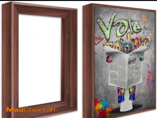 Lot 74-12160005 - Ã¢â¬â¹Canvas Floater Frame for 1Ã¢â¬â1.25" Deep Stretched Canvas, Floating Wall Art Frame Kit f...