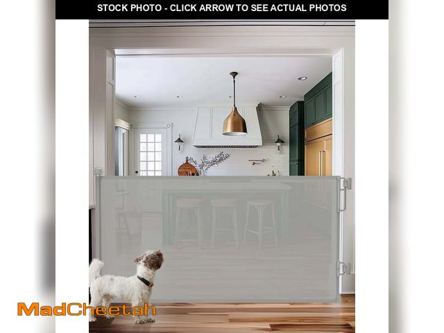 Lot 74-12778555 - Ophanie Retractable Baby Safety Gate,Mesh Pet Gate 33" Tall, Extends to 55" Wide, Indoor &amp; Outdo...