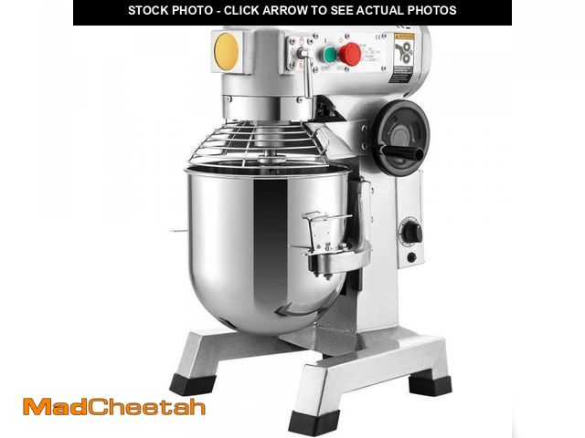 Lot 74-12291654 - SKYSHALO Commercial Stand Mixer 30 qt. Dough Mixer Heavy Duty Silver Electric Food Mixer with 3-Spee...