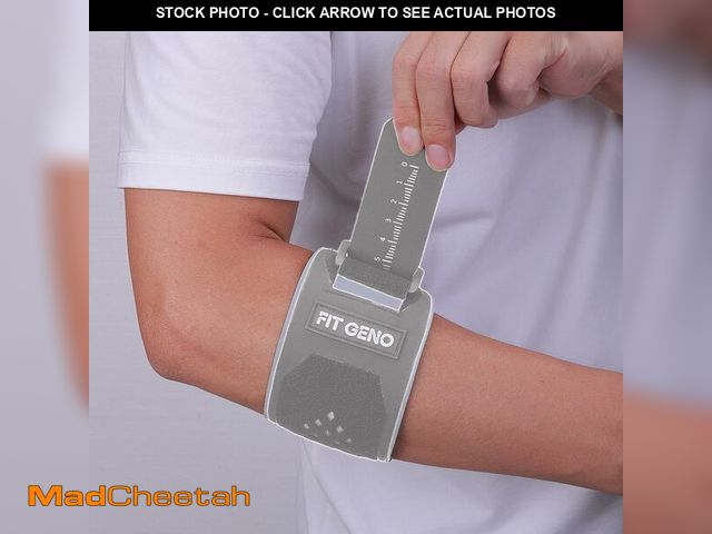 Lot 74-14296987 - Fit Geno Elbow Brace for Tennis &amp; Golfer's Elbow: Forearm 8''-10.5'', 1 Pack, Gray - UNUSED