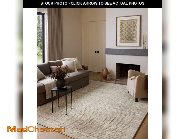 Lot 74-13645199 - Loloi Amber Lewis Monty Collection MOT-03 Ivory/Beige 6'-7" x 9'-3", .50" Pile Height, Area Rug - UN...