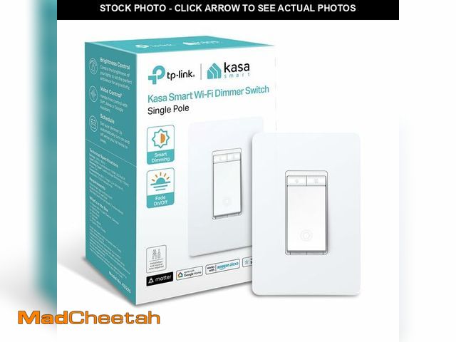 Lot 74-14210269 - Kasa Matter Smart Dimmer Switch: Voice Control w/Siri, Alexa &amp; Google Assistant | UL Certified |...