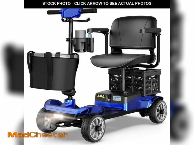 Lot 74-12646184 - EAGLOG Upgrade 4 Wheels Mobility Scooter with Removable Battery, Compact Heavy Duty Mobile for Trave...