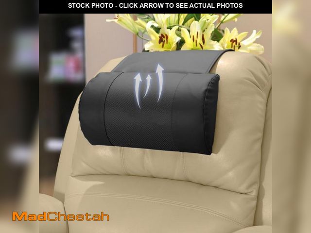 Lot 74-12212860 - AmazeCov Non-Slip Memory Foam Neck Pillow for Recliner - Adjustable and Breathable Perforated Leathe...