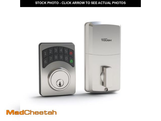Lot 74-12422205 - Hyper Tough Digital Deadbolt  Satin Nickel  Model 1752002 - UNUSED