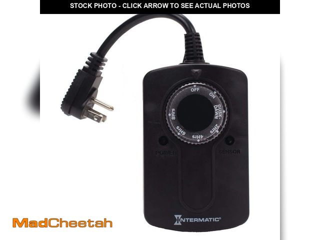 Lot 74-12804401 - Intermatic 1000-Watt Outdoor Timer with Photocell Light Sensor for Christmas Lights and Decorations ...