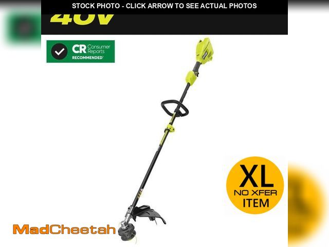 Lot 74-14278052 - RYOBI 40V 15 in. Expand-It Cordless Battery Attachment Capable String Trimmer (Tool Only) - USED