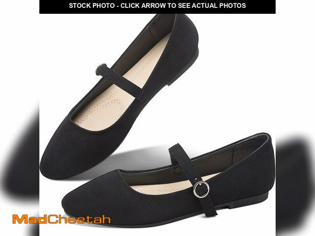 Lot 74-13628368 - Obtaom Mary Jane Flat Shoes Round Toe Ballet Flats for Women Dressy Fabric Business Flats Comfortabl...