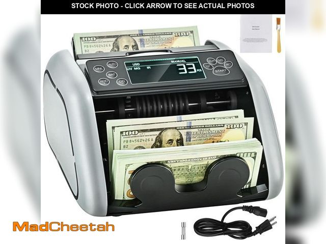 Lot 74-14467355 - SKYSHALO Money Counter Machine, Bill Counter with UV, MG, IR and DD, USD and EUR Cash Counting Machi...