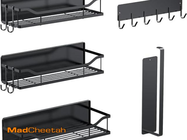Lot 74-12329257 - MIMIyasha 5 Pack Multifunctional Magnetic Shelves for Washing Machine, Magnetic Spice Racks for Refr...