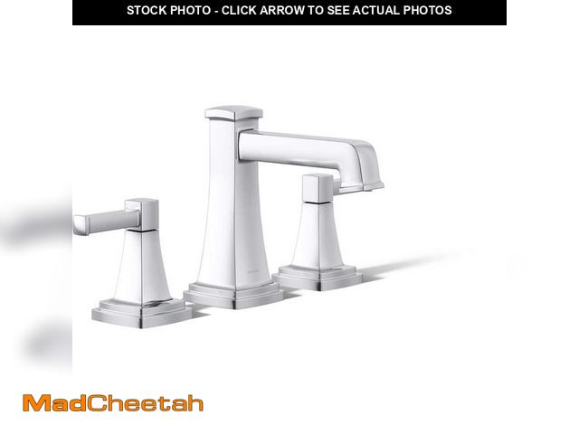 Lot 74-12653352 - KOHLER Riff 8 in. Widespread Double Handle Bathroom Faucet in Polished Chrome - USED