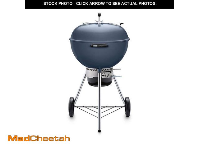 Lot 74-12675302 - Weber Master-Touch 22 in. Charcoal Grill in Slate Blue with Built-In Thermometer - UNUSED