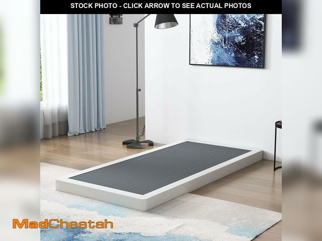 Lot 74-14348427 - Vehowy Low Profile Box Spring TwinXL Size, 3 Inch Box Spring for TwinXL Bed, Heavy Duty Mattress Fou...