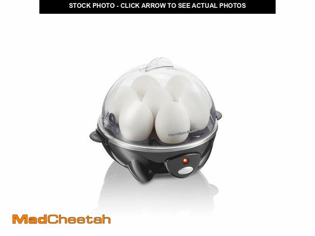 Lot 74-14334797 - Hamilton Beach 3-in-1 Electric Egg Cooker for Hard Boiled Eggs, Poacher Eggs, Omelet Maker &amp; Veg...
