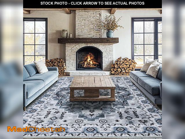 Lot 74-12548435 - Sonoro Kate 9x12 Area Rugs for Living Room Bedroom, Non Slip Boho Machine Washable Indoor Floor Carp...