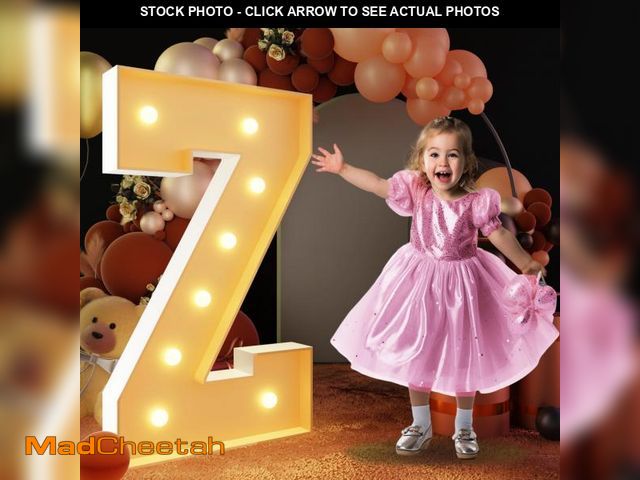 Lot 74-12308128 - imprsv 3FT Block Marquee Letters, Light Up Letters for Birthday, Baby Shower, Wedding &amp; Engageme...