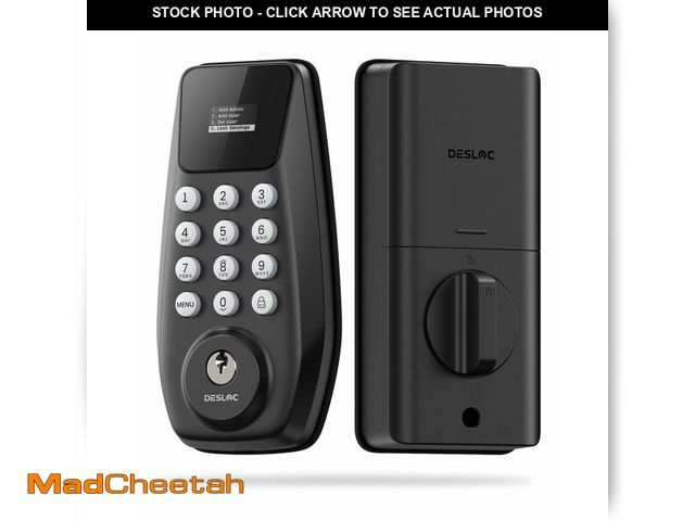 Lot 74-13623844 - DESLOC C100 Keyless Entry Door Lock with Keypad, Smart Deadbolt Lock for Front Door with 2 Keys, Aut...